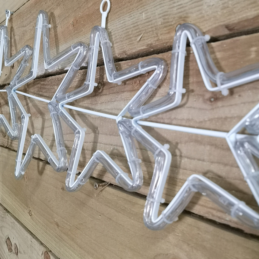 Samuel Alexander 7 Star Silhouette LED Rope Light Christmas Decoration 120cm Image 4