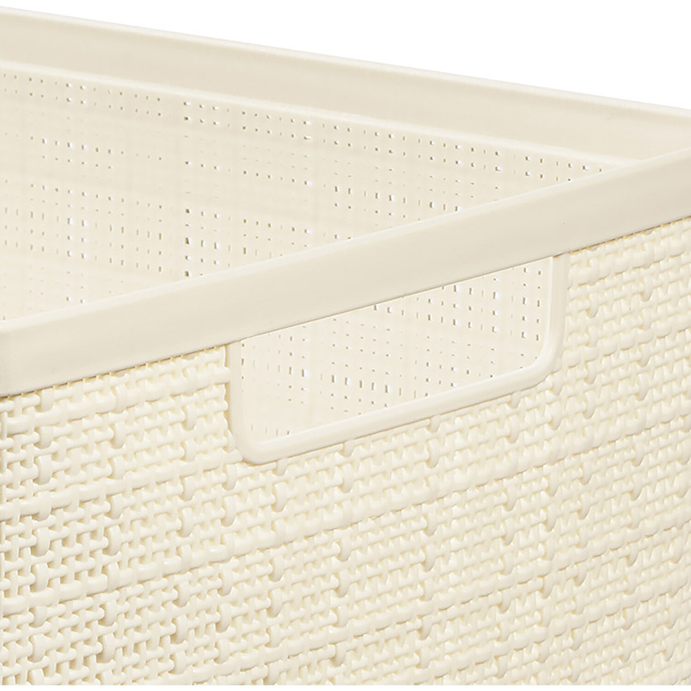 Curver 12L Off White Jute Basket Image 6