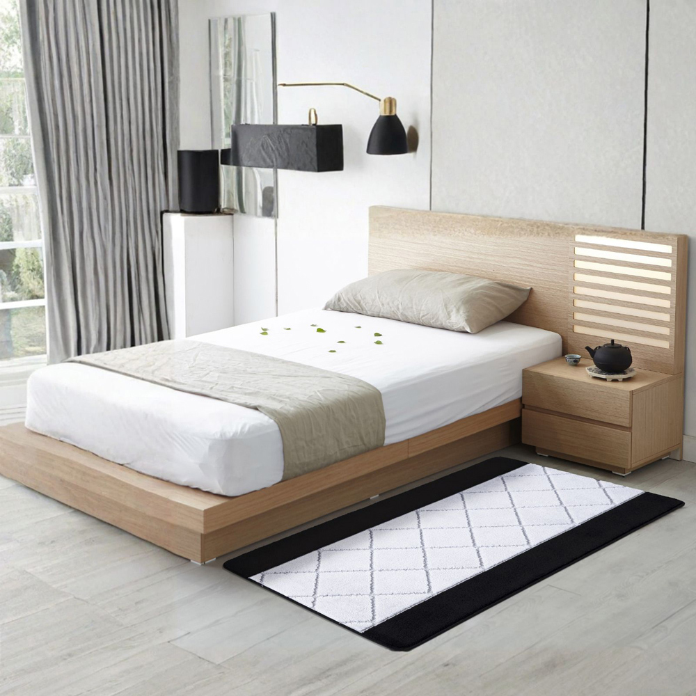 Smart Living Carmela Black and Grey Gel Back Non-Slip Mat 80 x 300cm Image 3