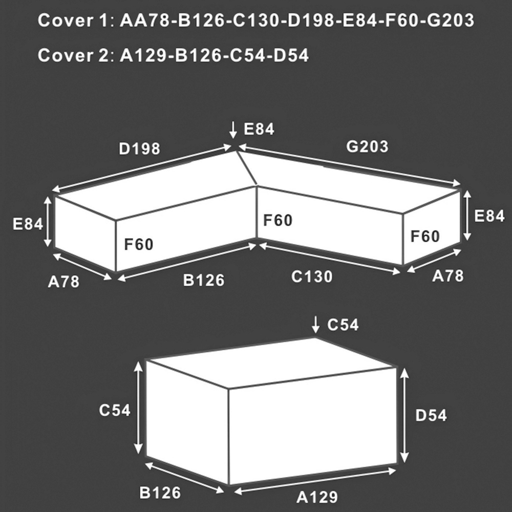 Direct Wicker Table and Corner Set Protective Cover Image 9