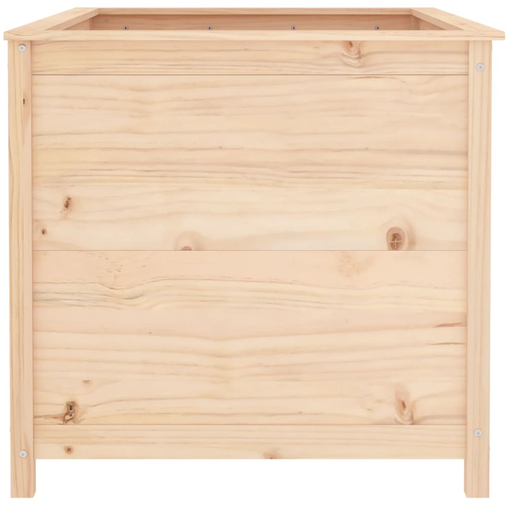 vidaXL Natural Solid Pine Wood Raised Garden Bed 78 x 119.5 x 82.5cm Image 3