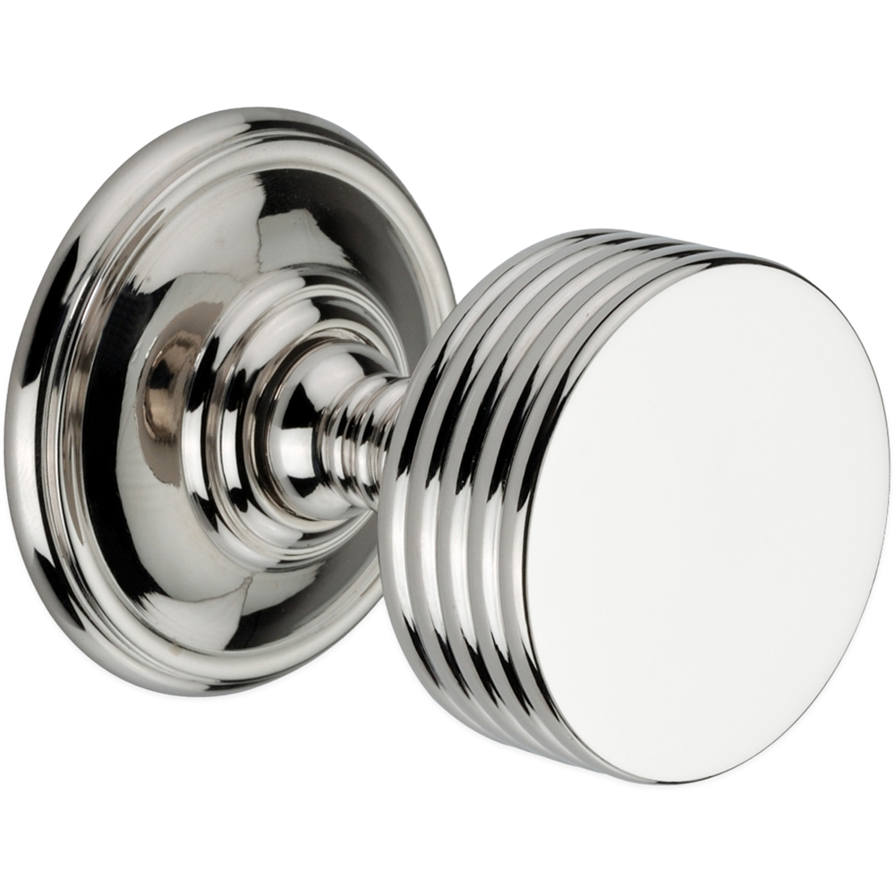 Spira Brass Polished Nickel Oxford Mortice Door Knob 2 Pack Image 3