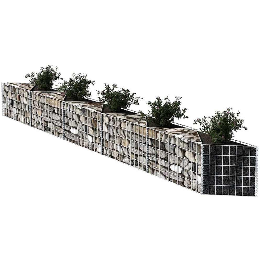 Walplus Galvanised Steel Gabion Basket 50 x 30 x 300cm Image 4