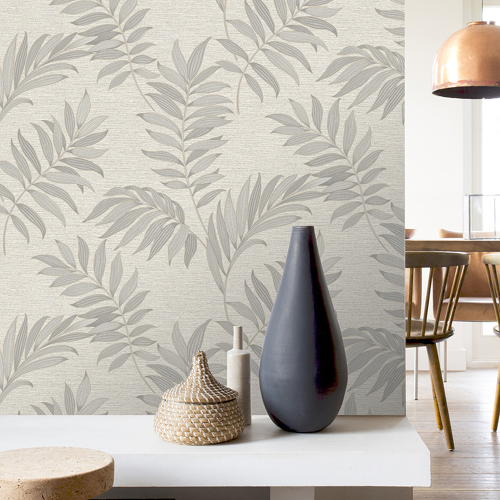 Rasch Sumatra Palm Grey Wallpaper Image 3