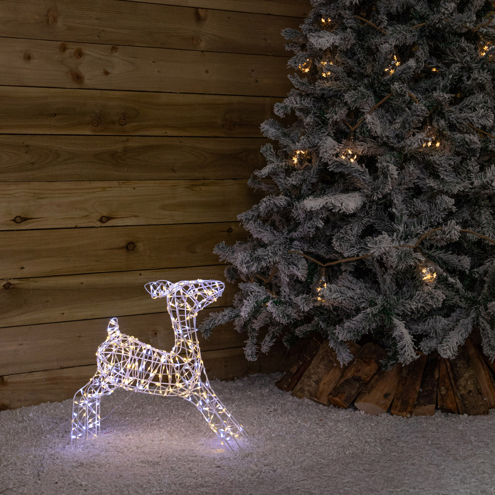 Samuel Alexander Cool and Warm White LED Light-Up Twinkling Christmas Baby Reindeer 41cm Image 9