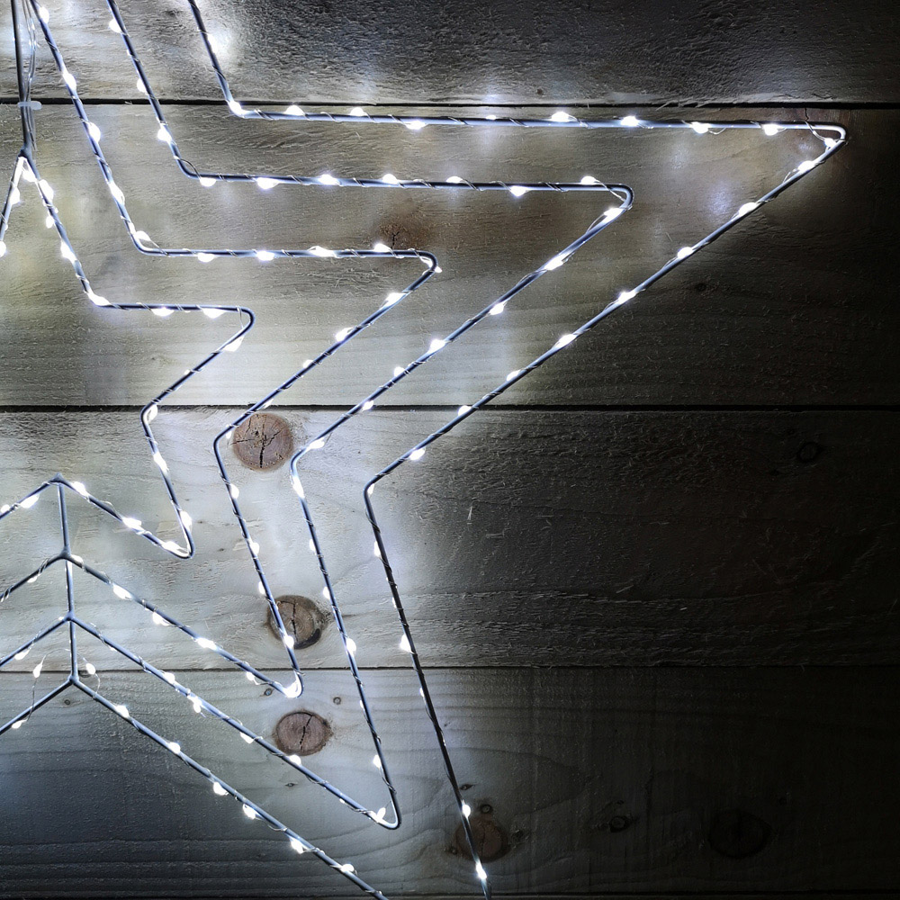 Samuel Alexander Star Silhouette LED Outdoor Christmas Decoration 80cm Image 2