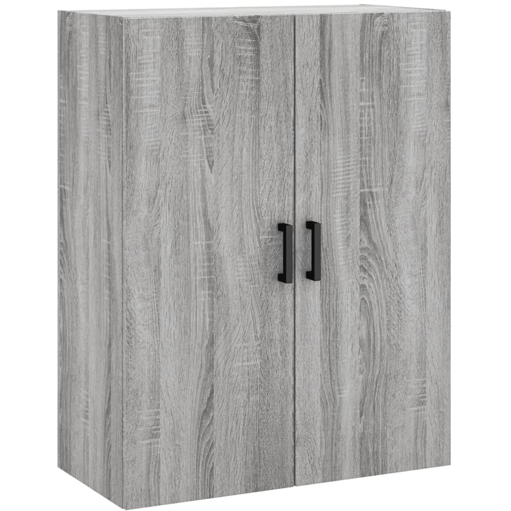vidaXL 2 Door Grey Sonoma Wall Mounted Cabinet 2 Pack Image 5