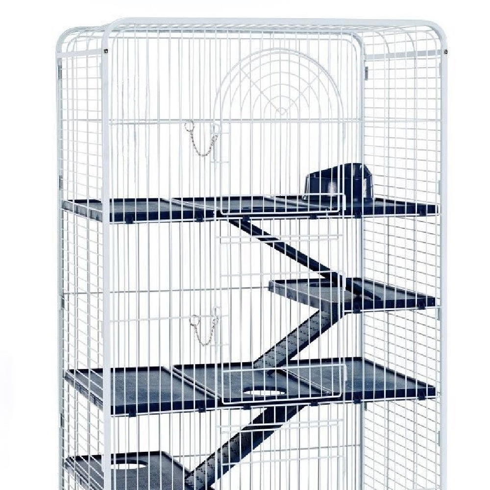 Little Friends Blenheim Extra Tall White Rat Cage with Accessories Image 2