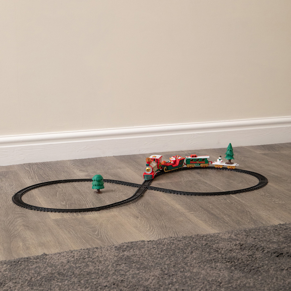 Samuel Alexander Christmas Musical Train Set with Lights and 3 Track Layouts Image 8