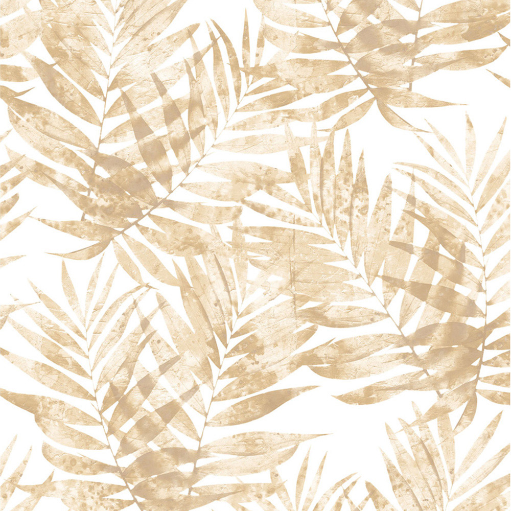 Galerie Organic Textures Leaf Gold Wallpaper Image 1