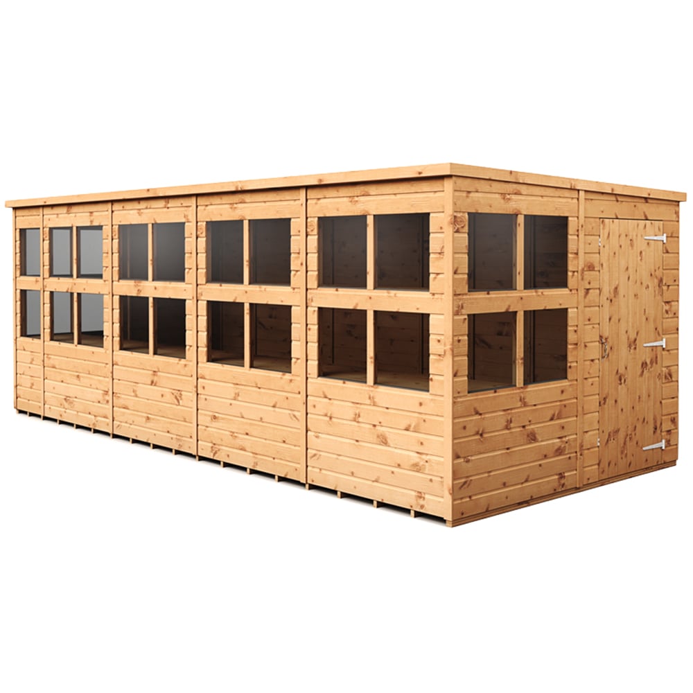 Empire Sheds 18 x 8ft Tongue and Groove Potting Pent Garden Shed Image 1