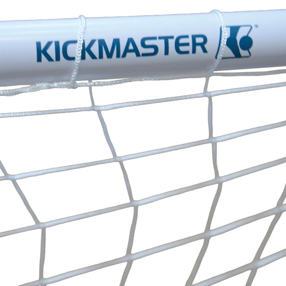Kickmaster 42mm White Premium PVC Frame Soccer Goal 8ft Image 3