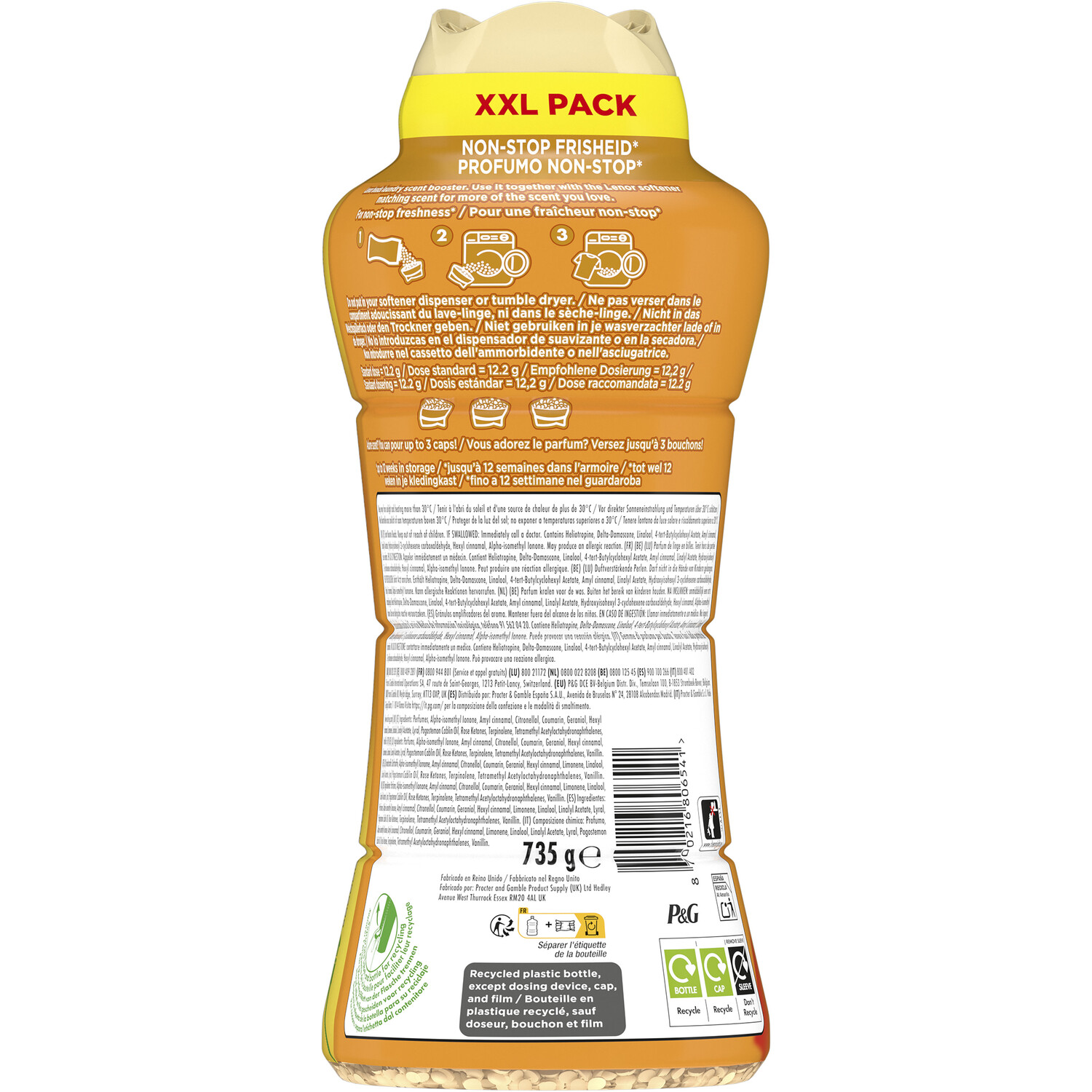 Lenor In Wash Scent Booster Beads Gold Orchid 735g Image 4