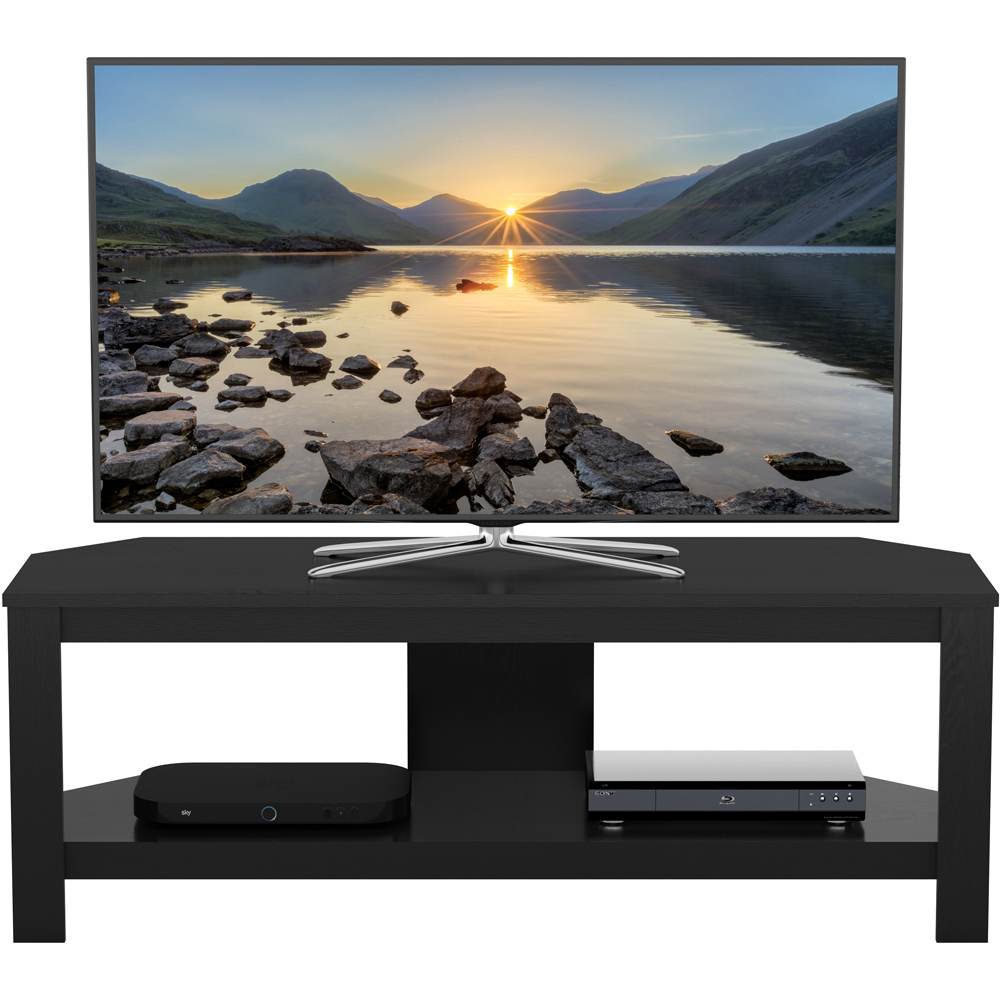 AVF Calibre Single Shelf Black Oak TV Unit Image 3