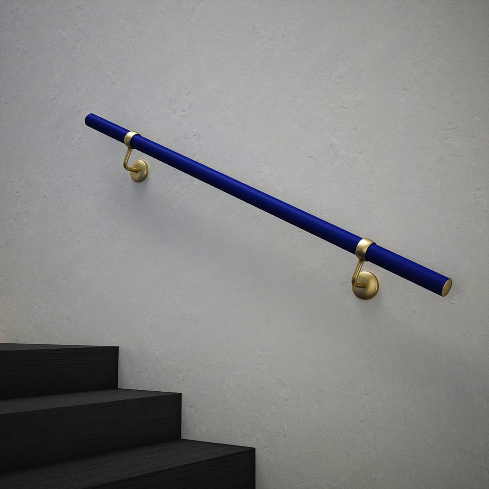 Rothley Deep Blue Stair Handrail Kit 1.2m Image 1