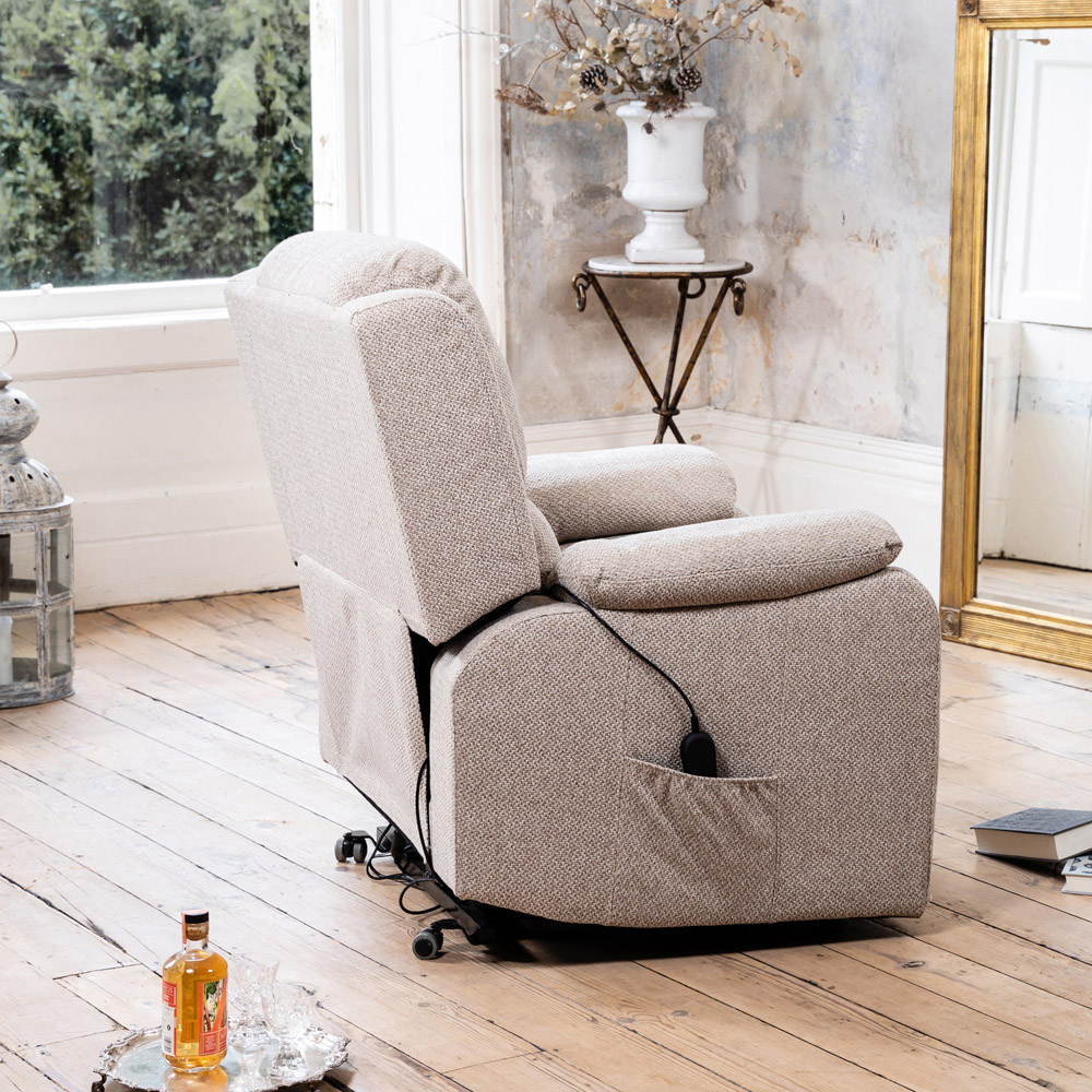 Artemis Home Marldon Beige Massage and Heat Electric Recliner Chair Image 4