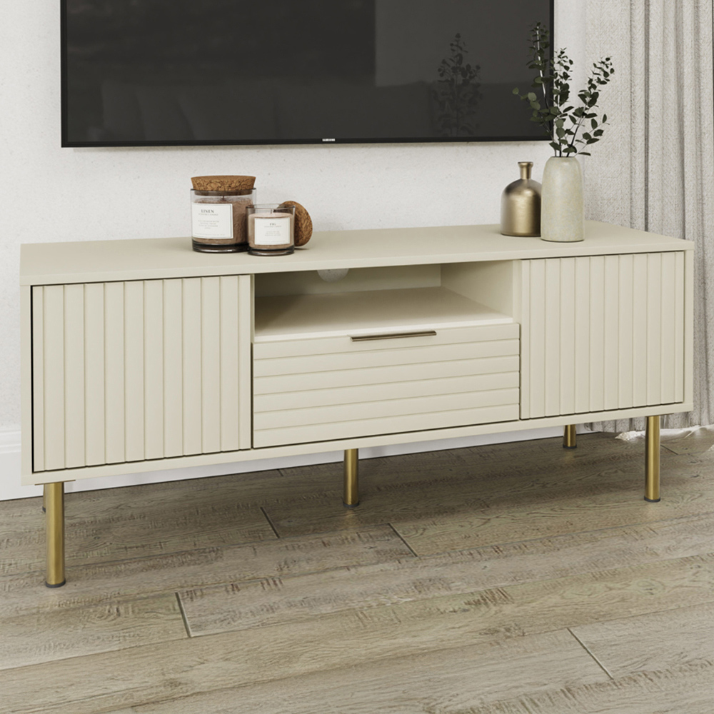 GFW Nervata Cream TV Unit Image 1