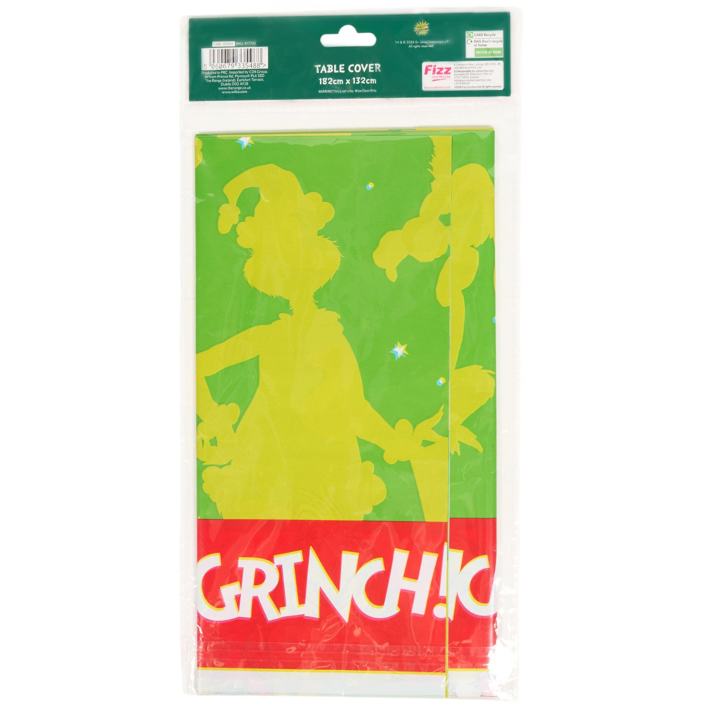 Grinch Reusable Table Cover Green Image 3