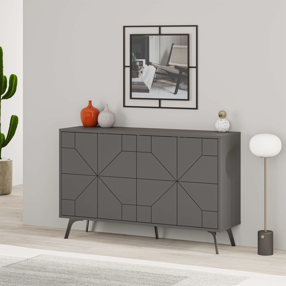 Decortie Dune Anthracite Console Sideboard Image 5