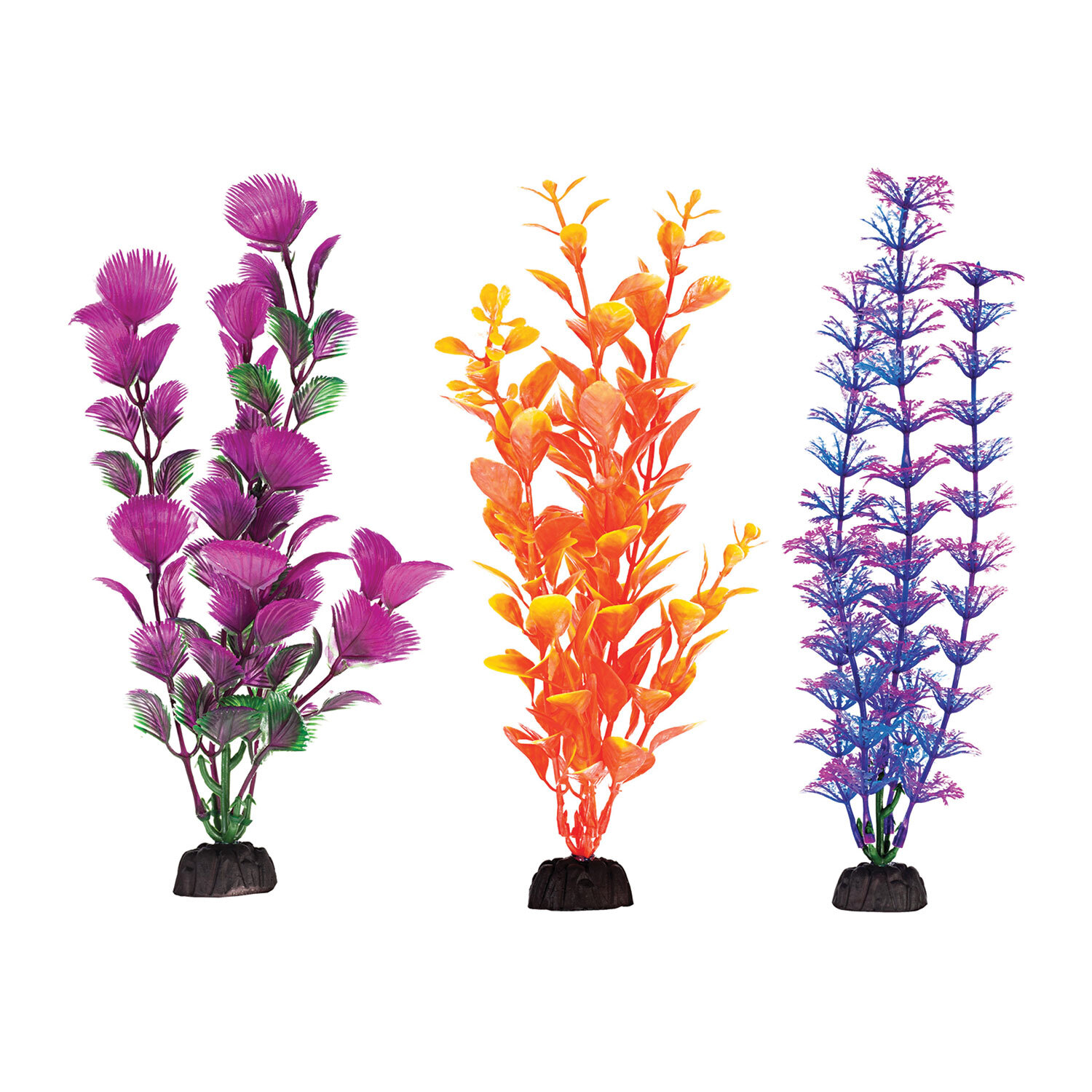 Pack of 6 8" Colourful Plastic Plants Image 2