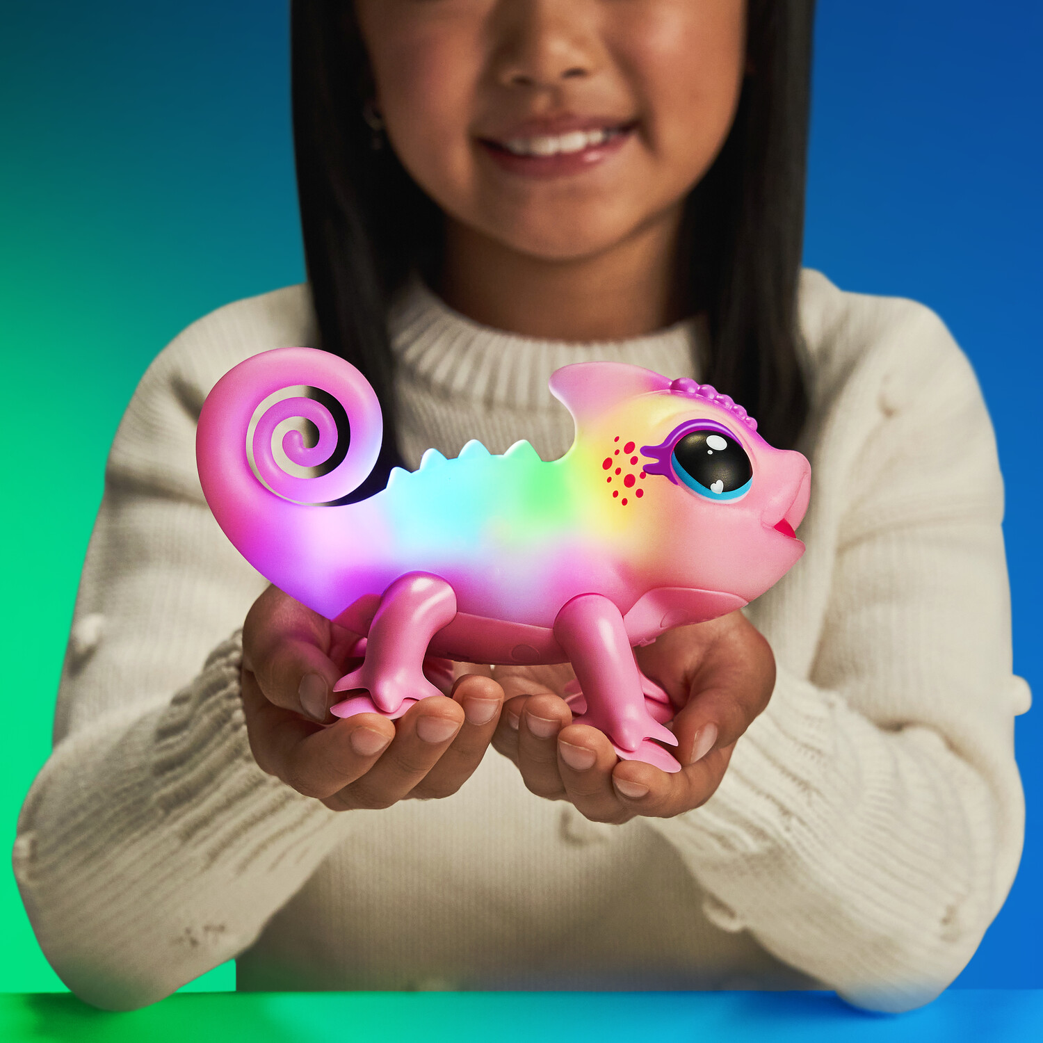 Little Live Pets Bright Light Pink Chameleon Figure Image 8