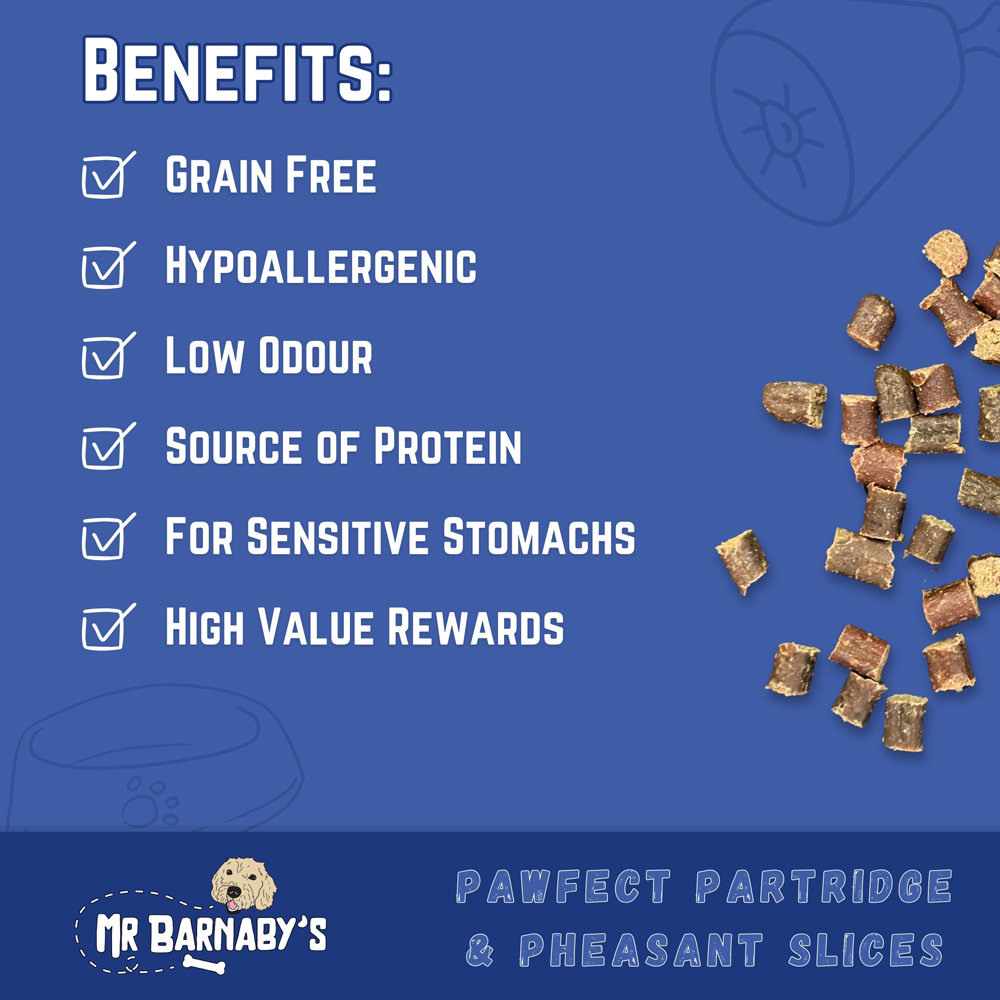 Mr Barnaby's Pawfect Partridge and Pheasant Slices Dog Treats 2 Pack Image 4