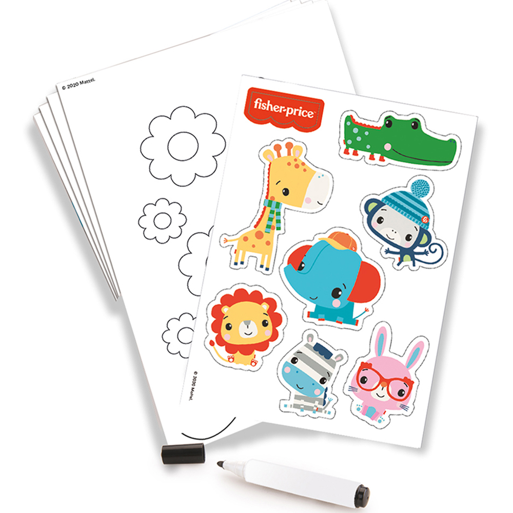 Dolu Fisher Price Kids Blue and Red Art Easel Image 2