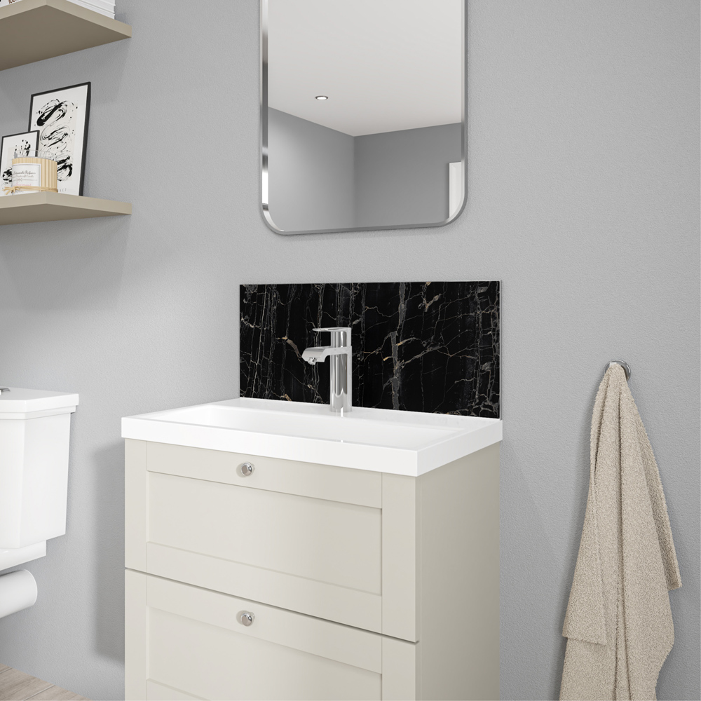 Wetwall Alloy Nero Portoro Splashback 600 x 250mm Image 5