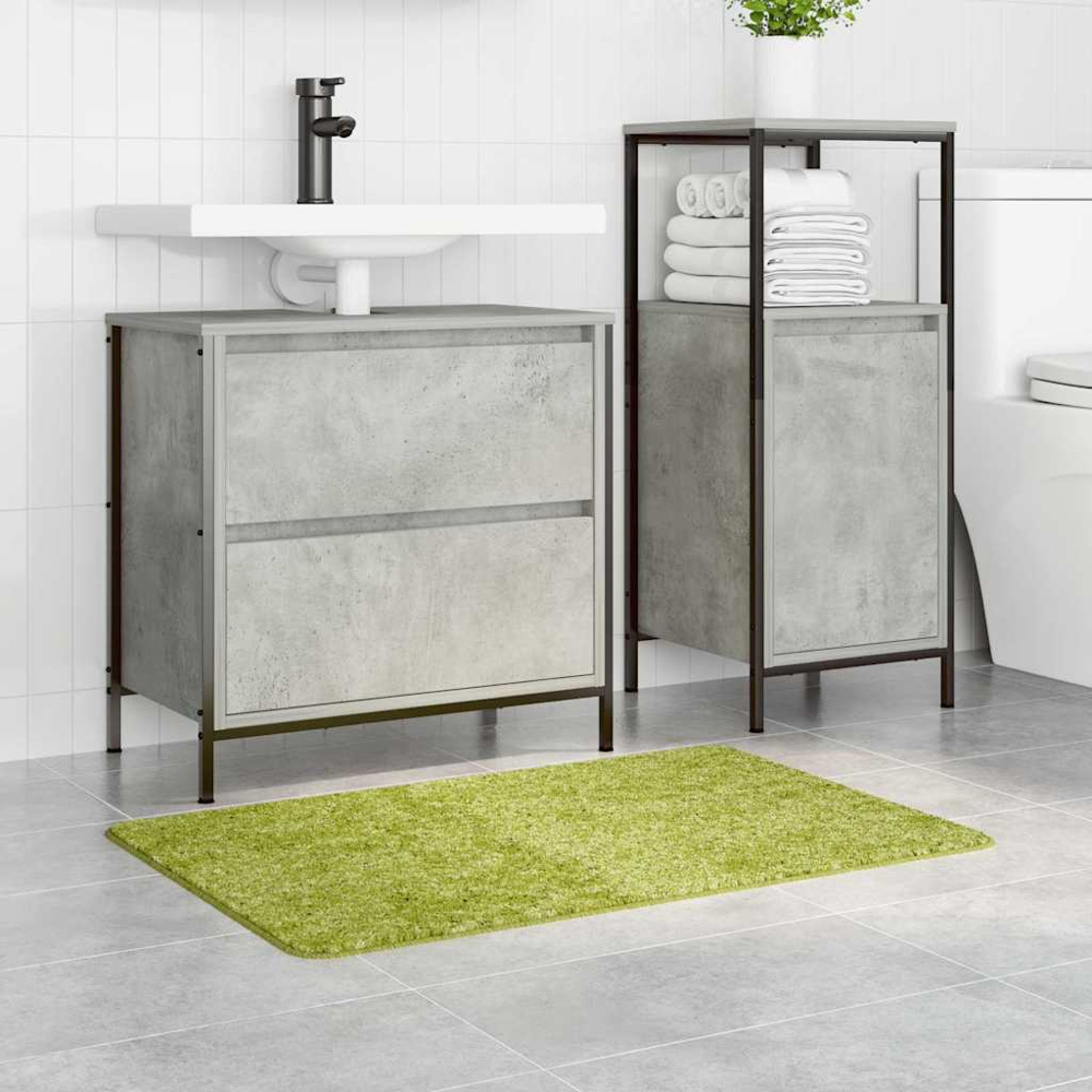 vidaXL Green Anti-Slip Bath Mat 60 x 90cm Image 2