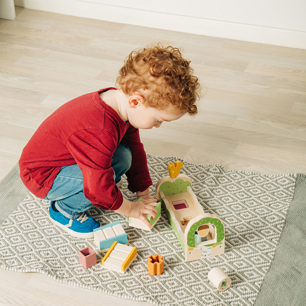 Bigjigs Toys Wooden Squirrel Ramp Sorter Game Image 5