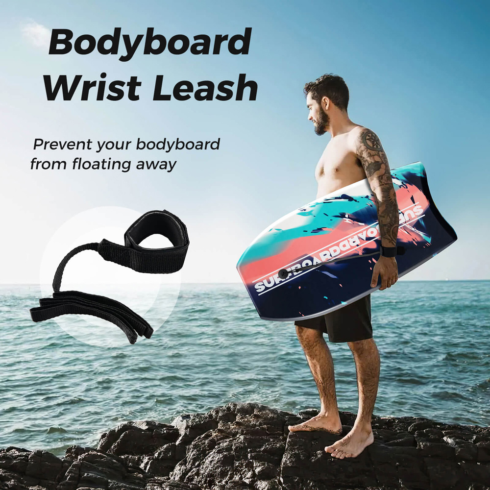 Costway Small Lightweight Body Board with Wrist Leash Image 6