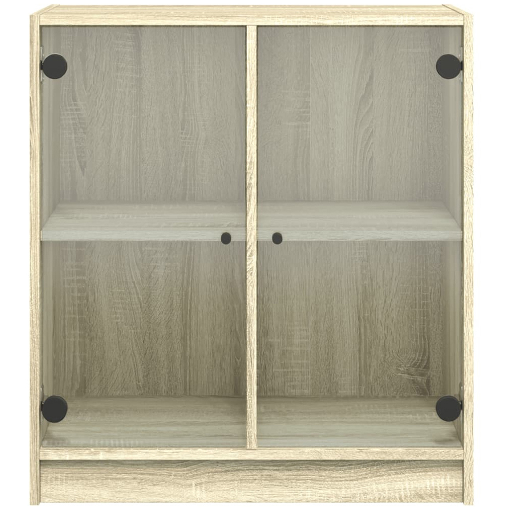 vidaXL 2 Door Oak Side Cabinet Image 5
