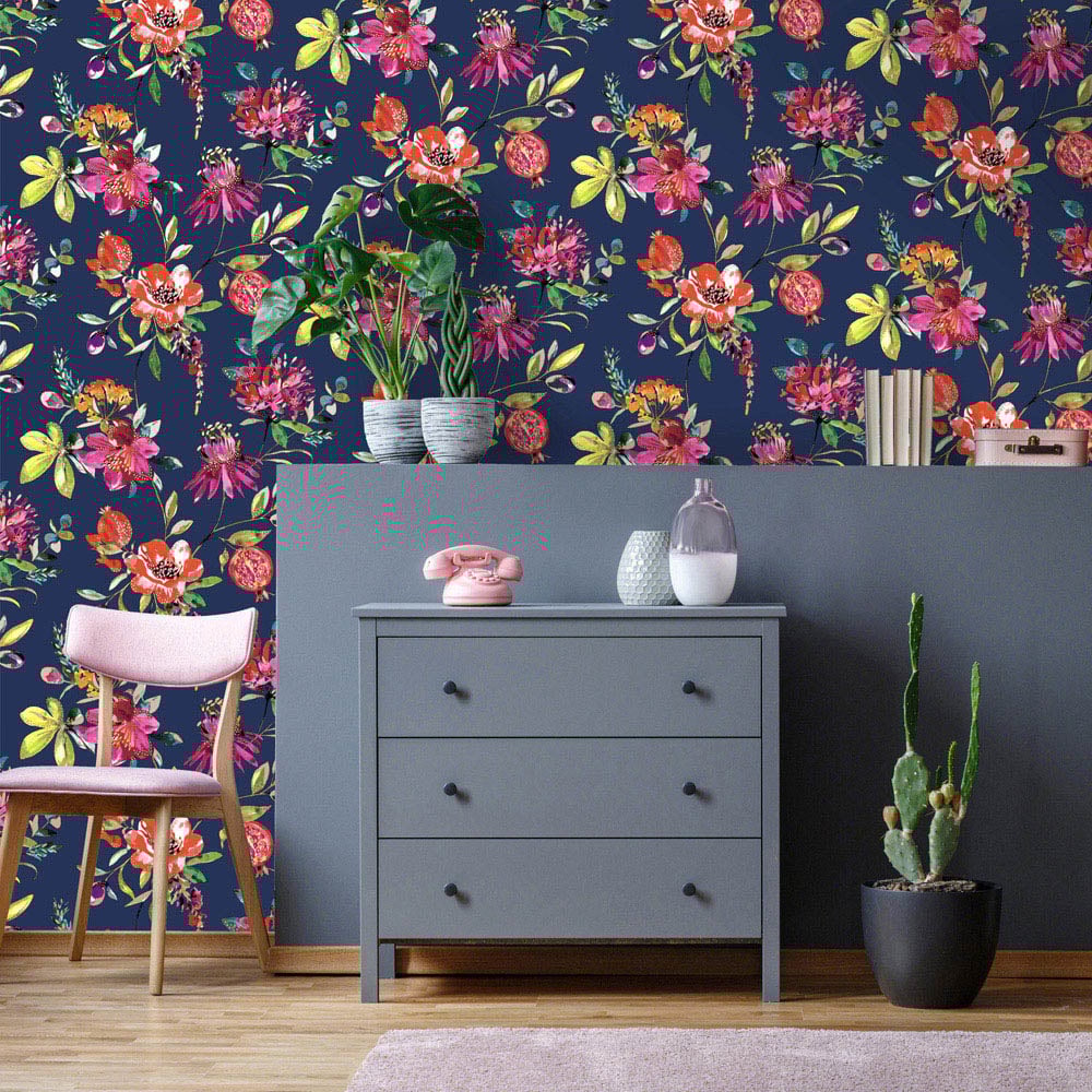 Holden Melgrano Navy Wallpaper Image 3