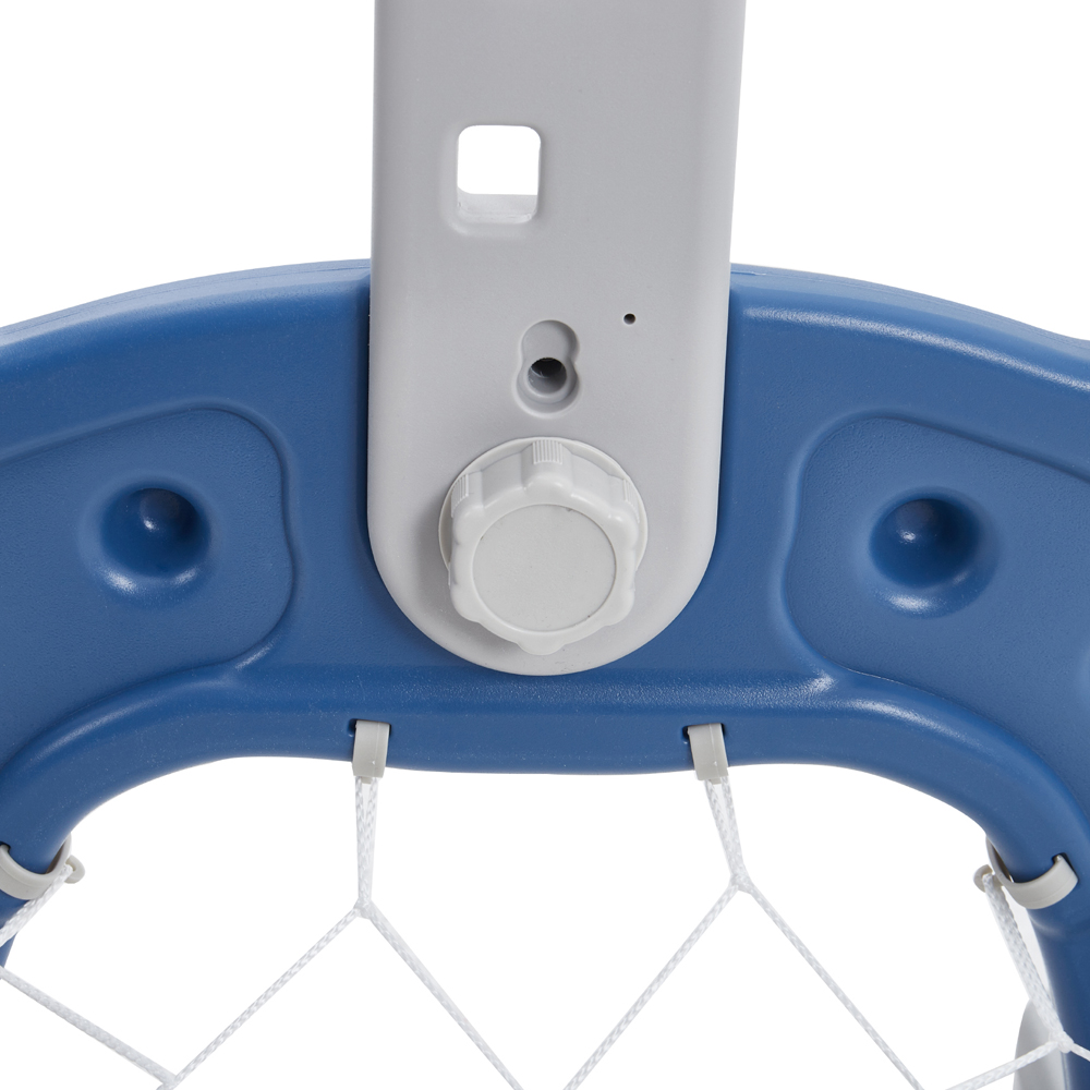 Living and Home Toddlers Navy 2 in 1 Adjustable Basketball Hoop and Football Goal Set Image 4