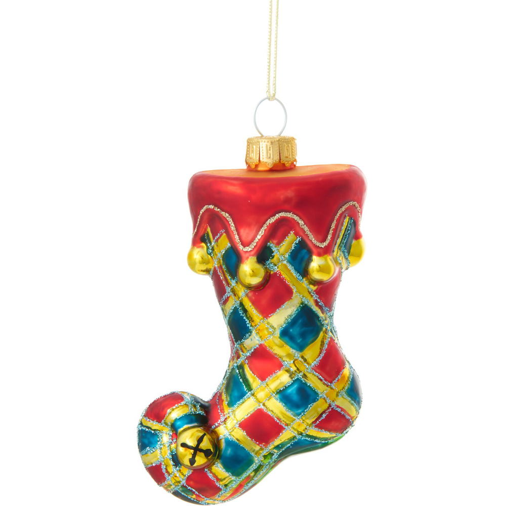 Carnival Christmas Stocking Hanging Decoration Image 1