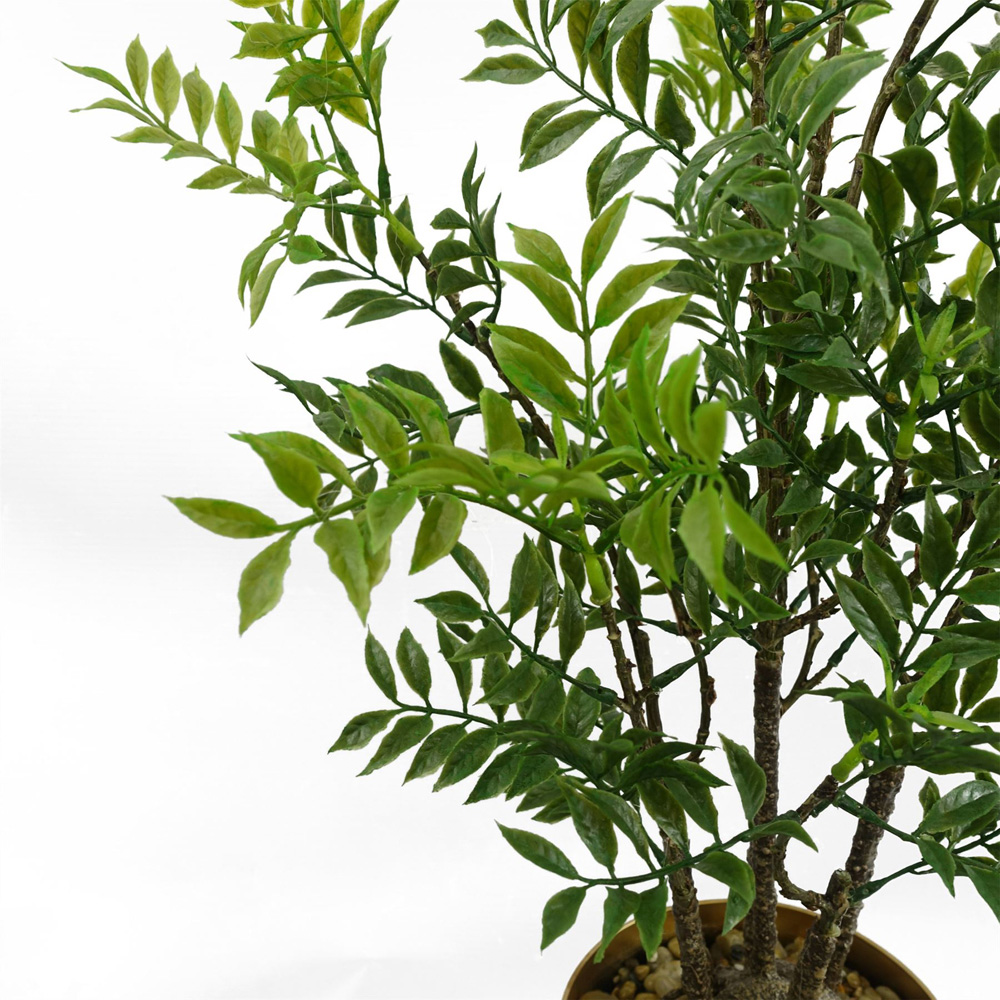 Leaf Nandina Bonsai Ficus Artificial Tree 60cm Image 4