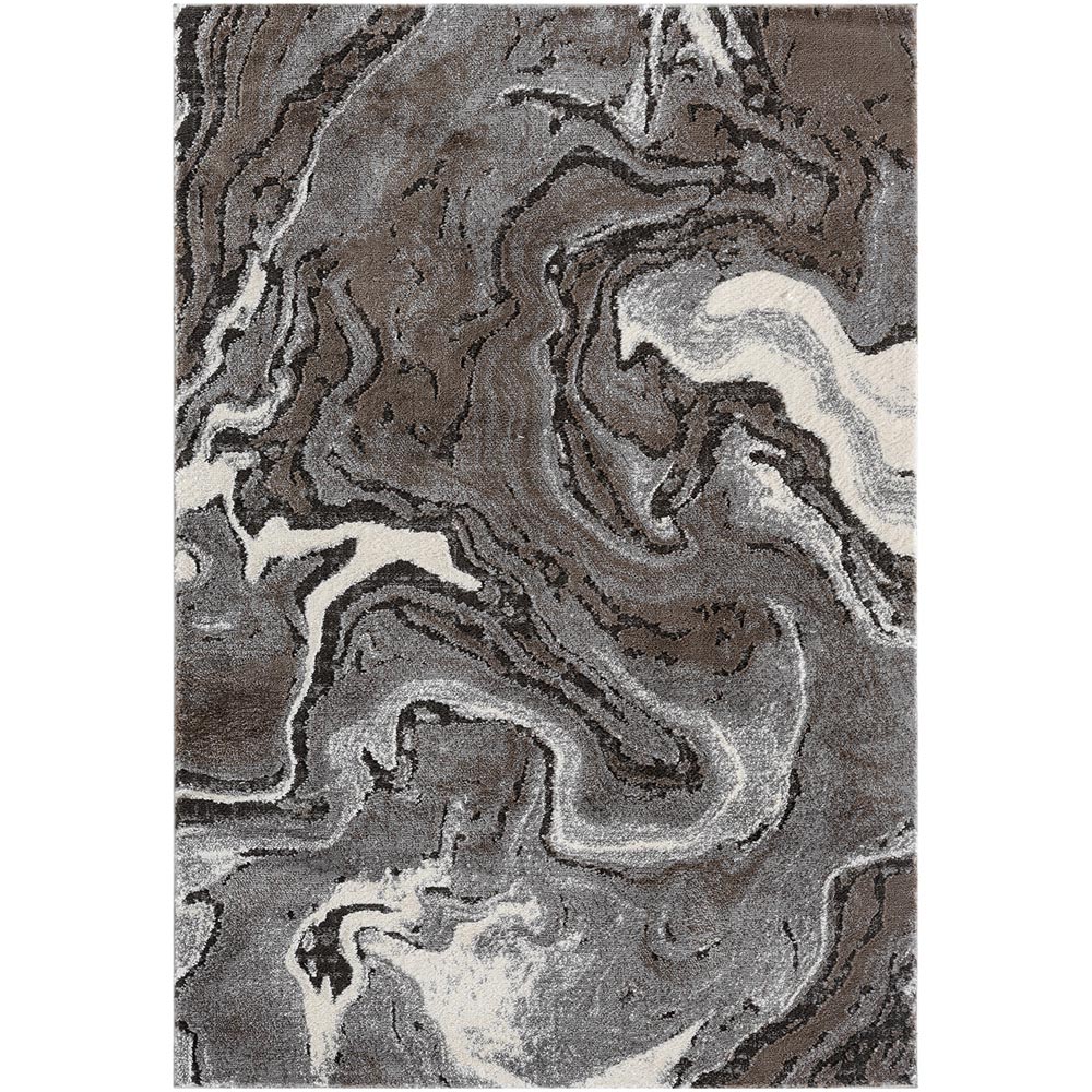 Desire Rugs Eleanor Grey Marble Embossed Rug 200 x 290cm Image 1
