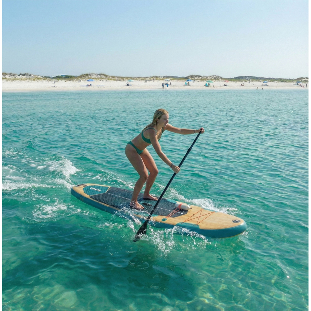 Wave Woody 3.0 SUP 10.9ft Aqua Inflatable Paddleboard Image 7