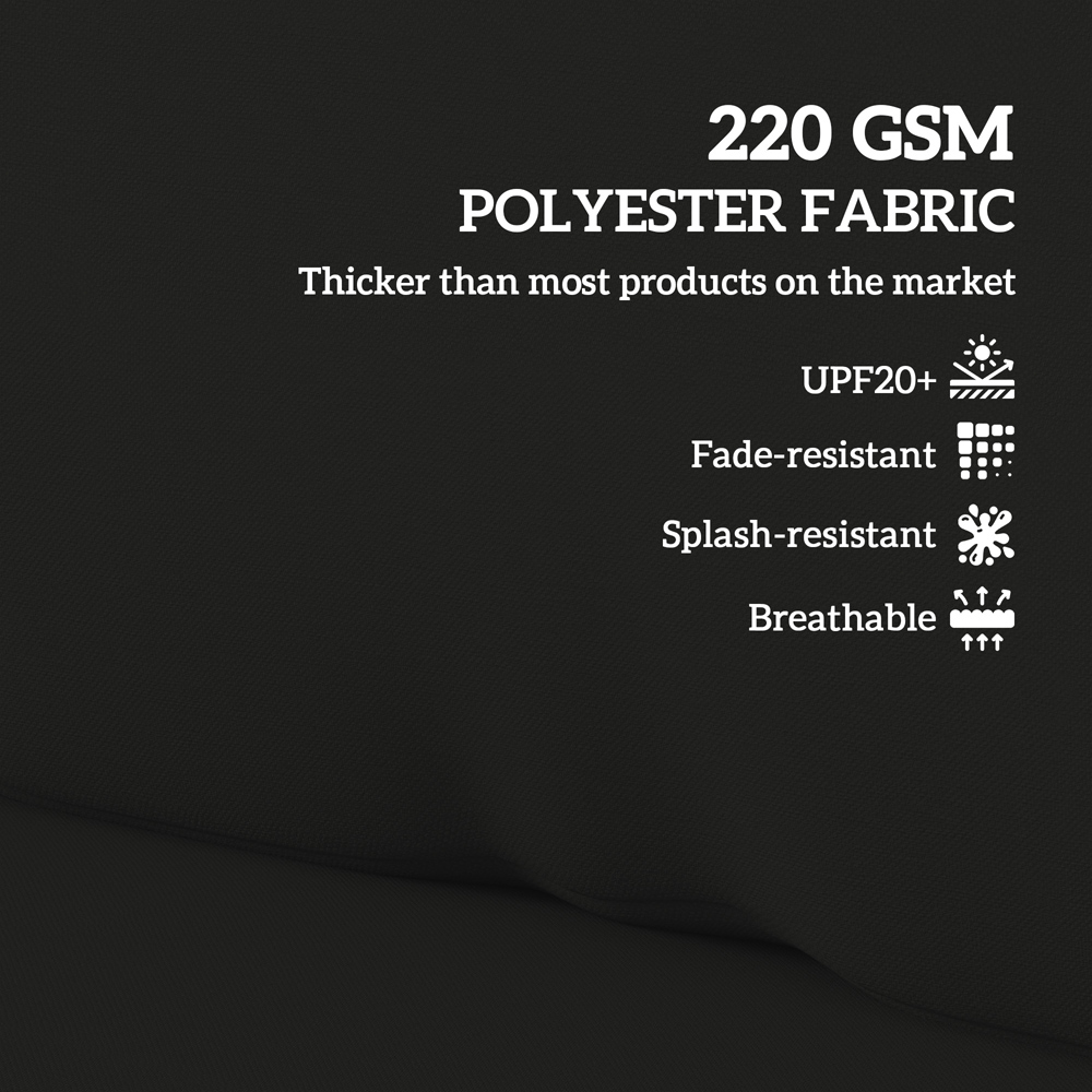 Outsunny 2 Seater Black Pallet Cushion Image 5