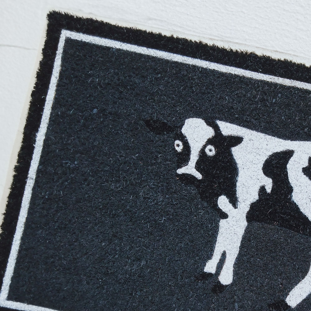 Arboria Garden Decor Cow Coir Door Mat 45 x 75cm Image 3