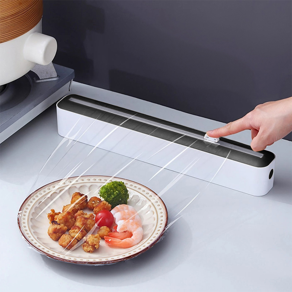Living and Home Plastic Wrap Dispenser with Cutter Image 8