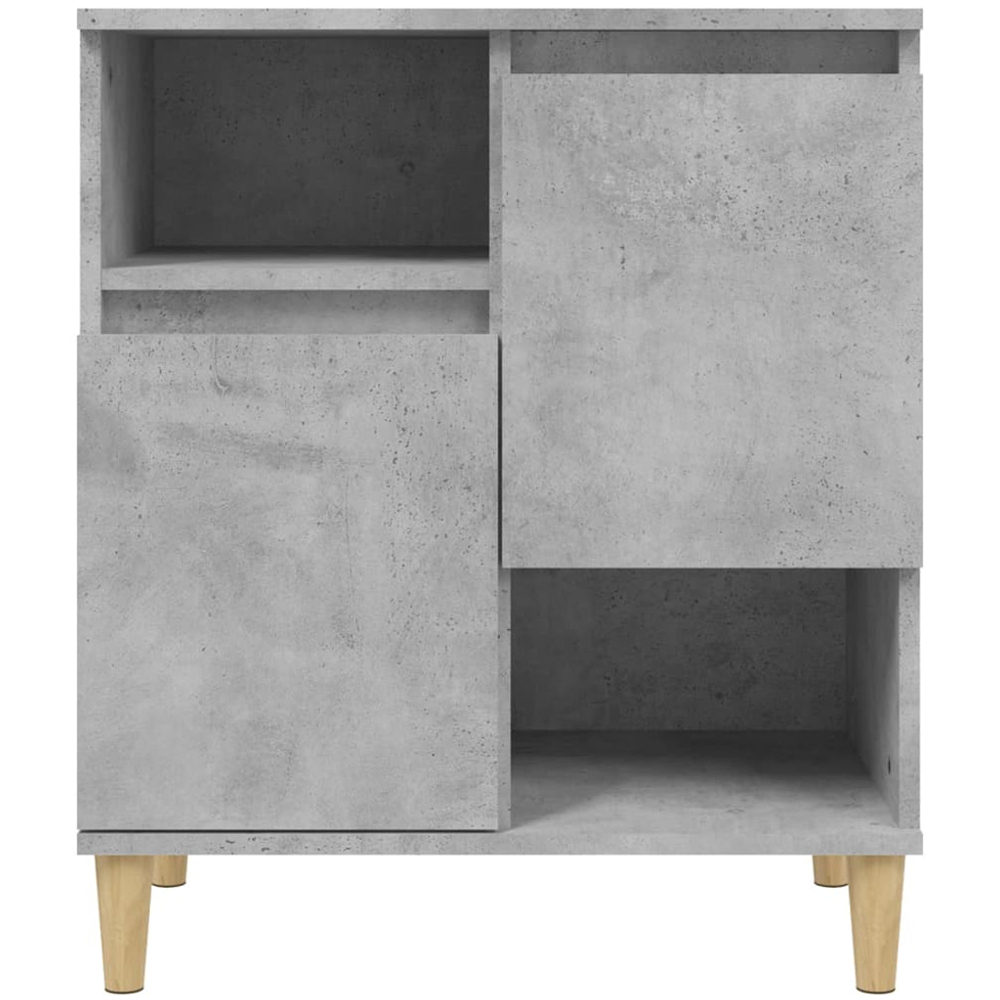 vidaXL 6 Door 6 Shelf Concrete Grey Sideboard 3 Piece Image 4