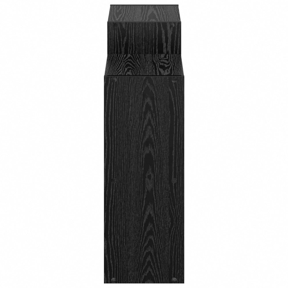 vidaXL 6 Shelf Black Oak Sideboard Image 5