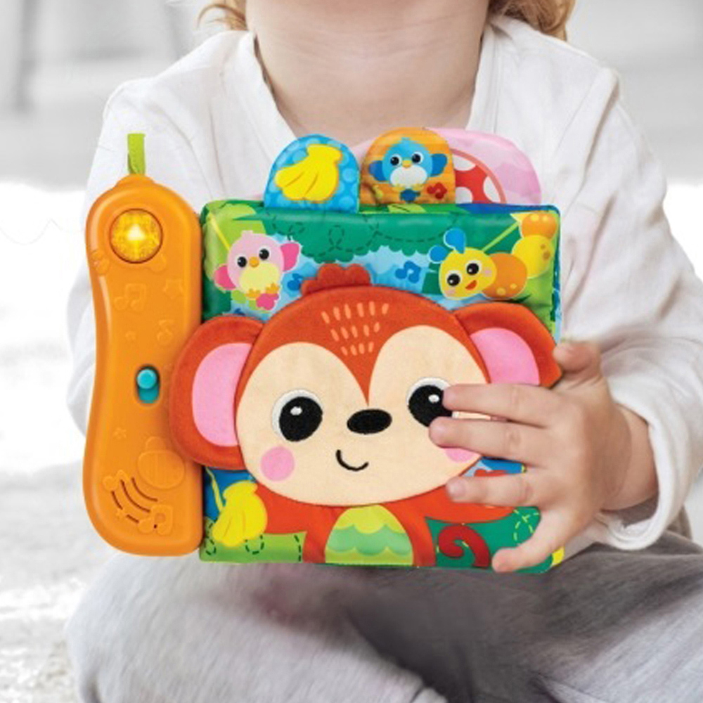 Winfun Jungle Animals Sensory Crinkle Book with Sounds Image 2