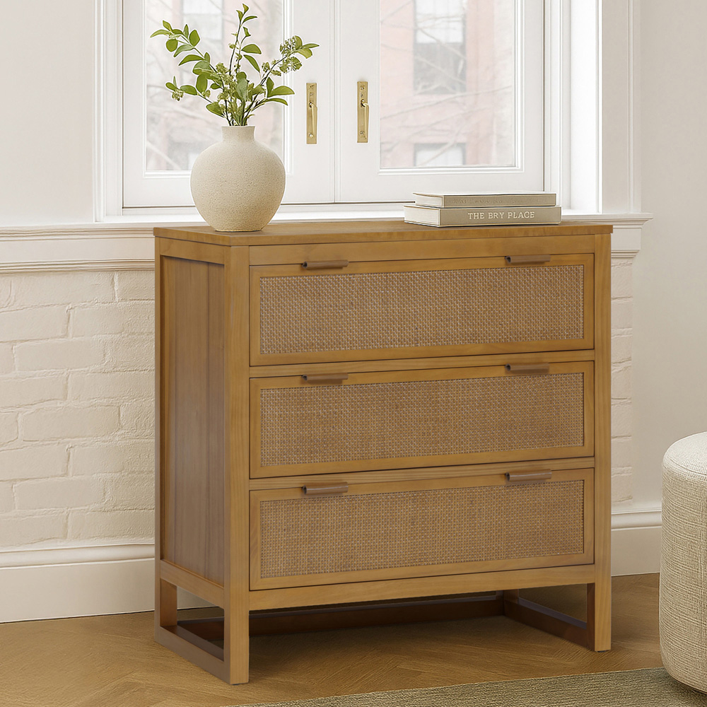 Teamson Home Hatteras 3 Drawer Natural Dresser Image 8