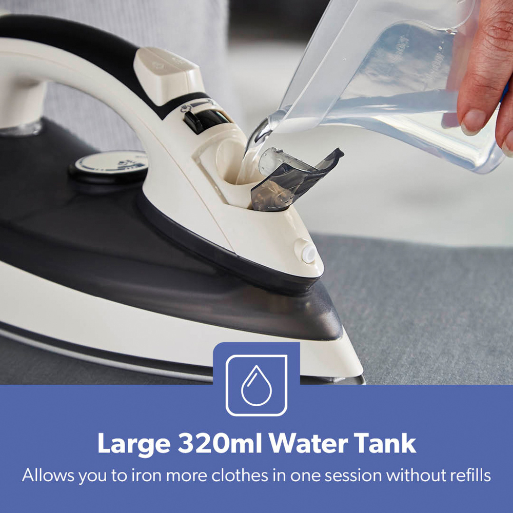 Geepas Grey Fast Heat-Up Grey Steam Iron 2200W Image 4