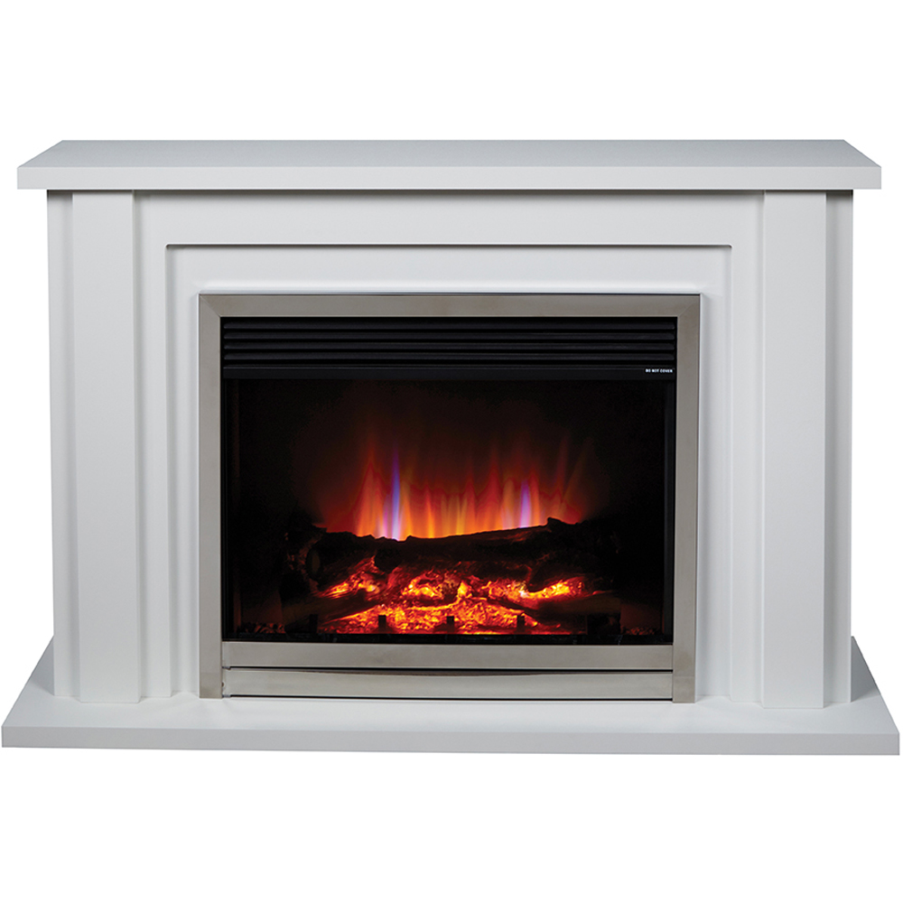 Suncrest Vermont White Textured Electric Suite Image 1