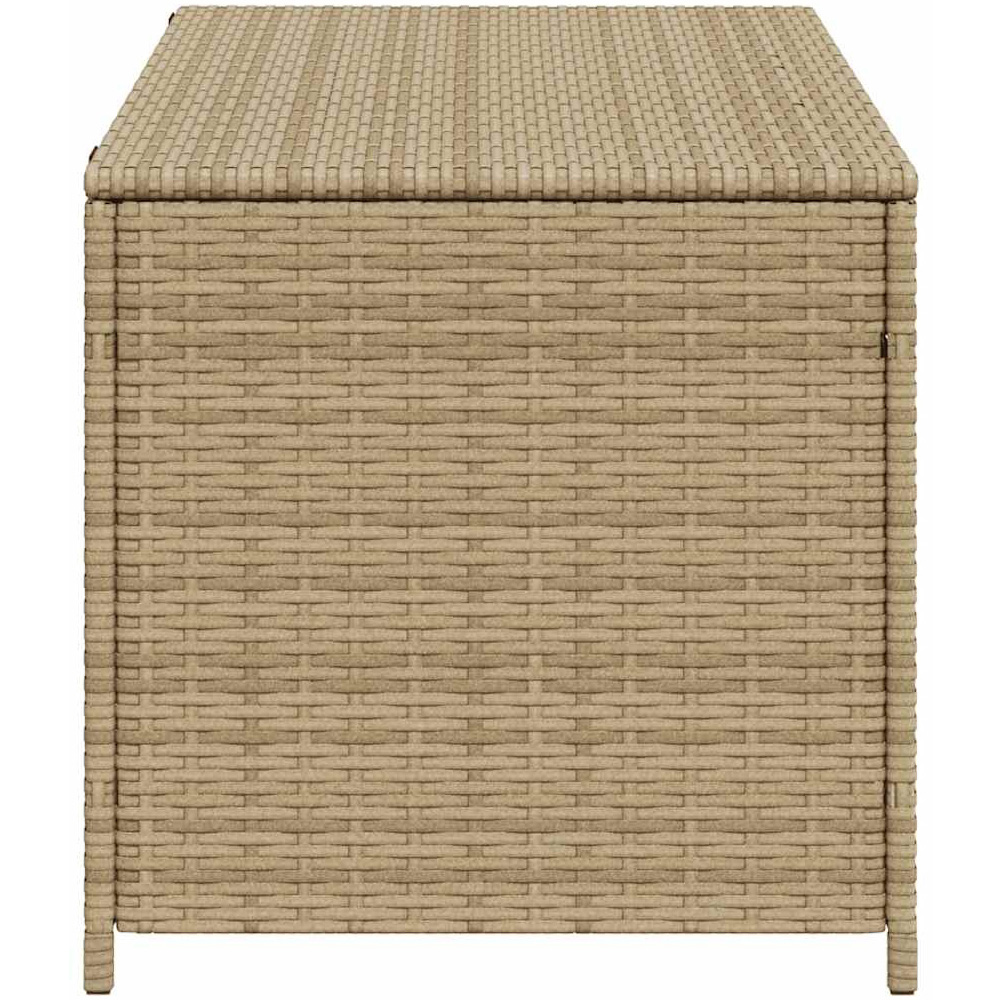 Walplus 190L Mix Beige Poly Rattan Garden Storage Box Image 5