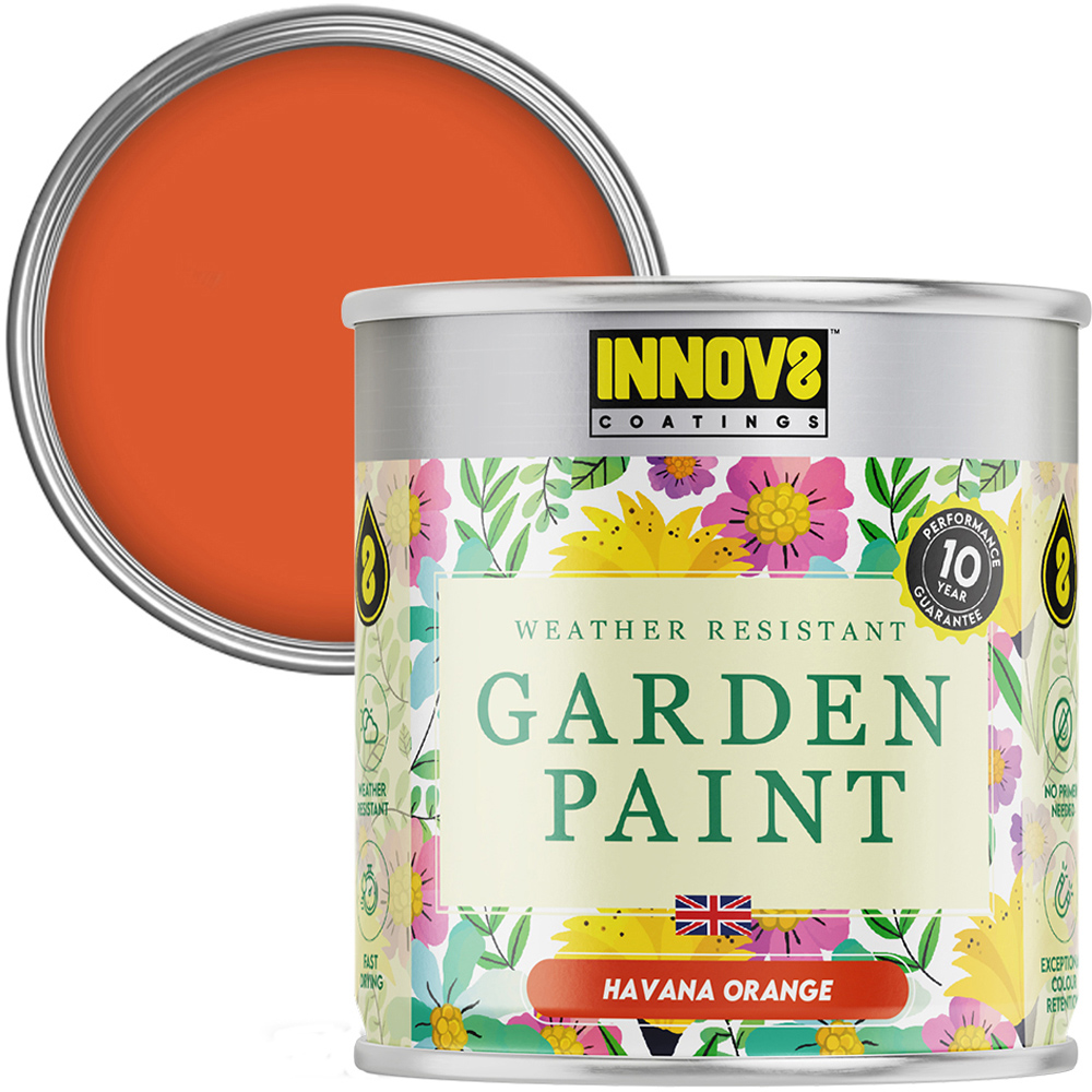 Innov8 Coatings Havana Orange Garden Paint 750ml Image 1