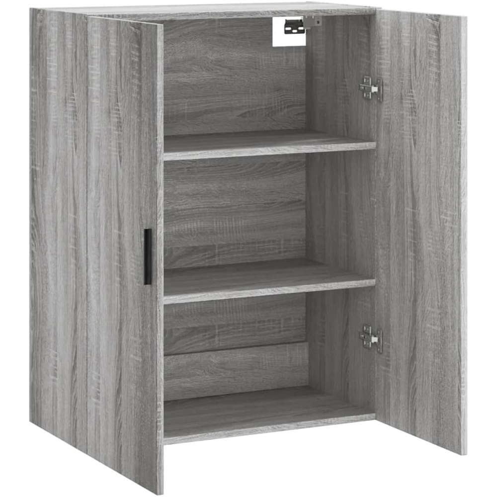 vidaXL 2 Door Grey Sonoma Wall Mounted Cabinet Image 6